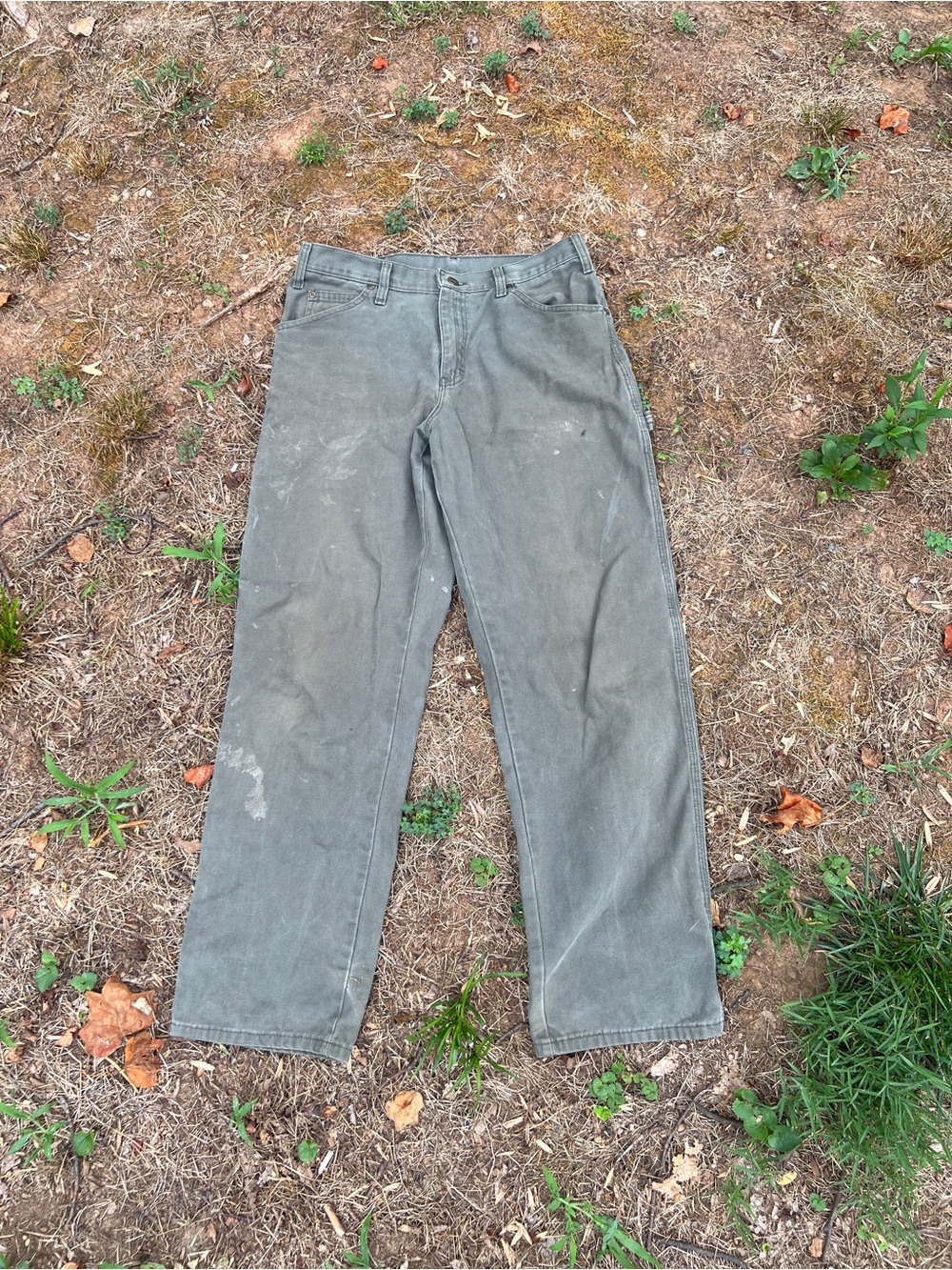 Dickies Men's Straight Jeans in Olive